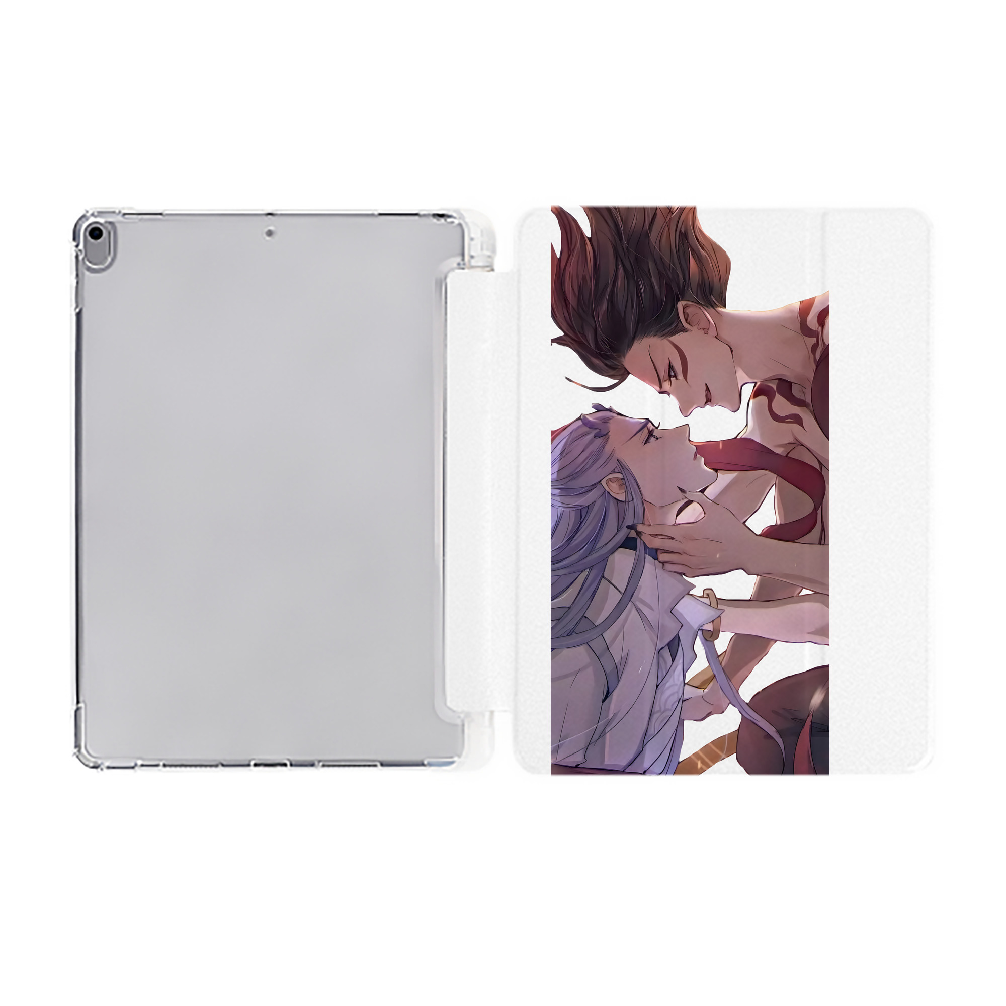 （画像用） Ne Zha 2 ナタ 魔童の大暴れ IPad ケース ペン収納付き 三つ折りスタンド PUレザー×シリコン 対応機種9.5/10.5/10.9インチ
